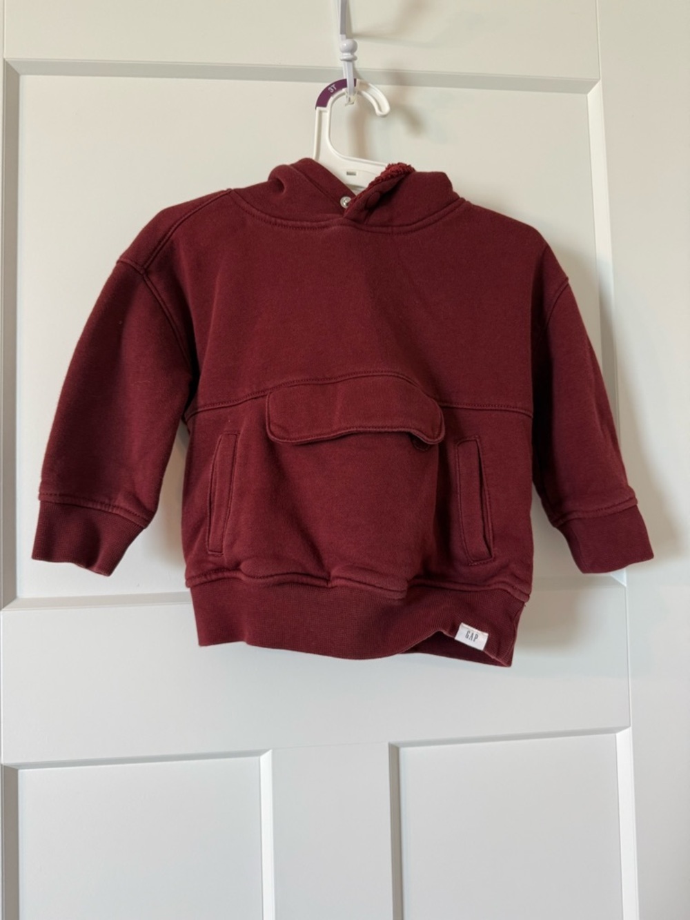 GAP Kids Maroon Pullover Hoodie Sweatshirt